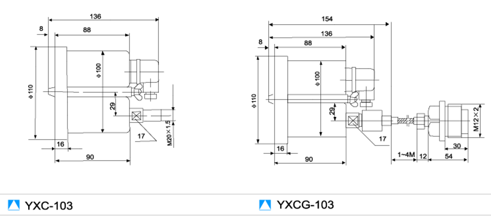 YXC-102-F磁助式电接点压力表,YXC-102-F耐腐蚀电接点压力表,轴向磁助电接点压力表